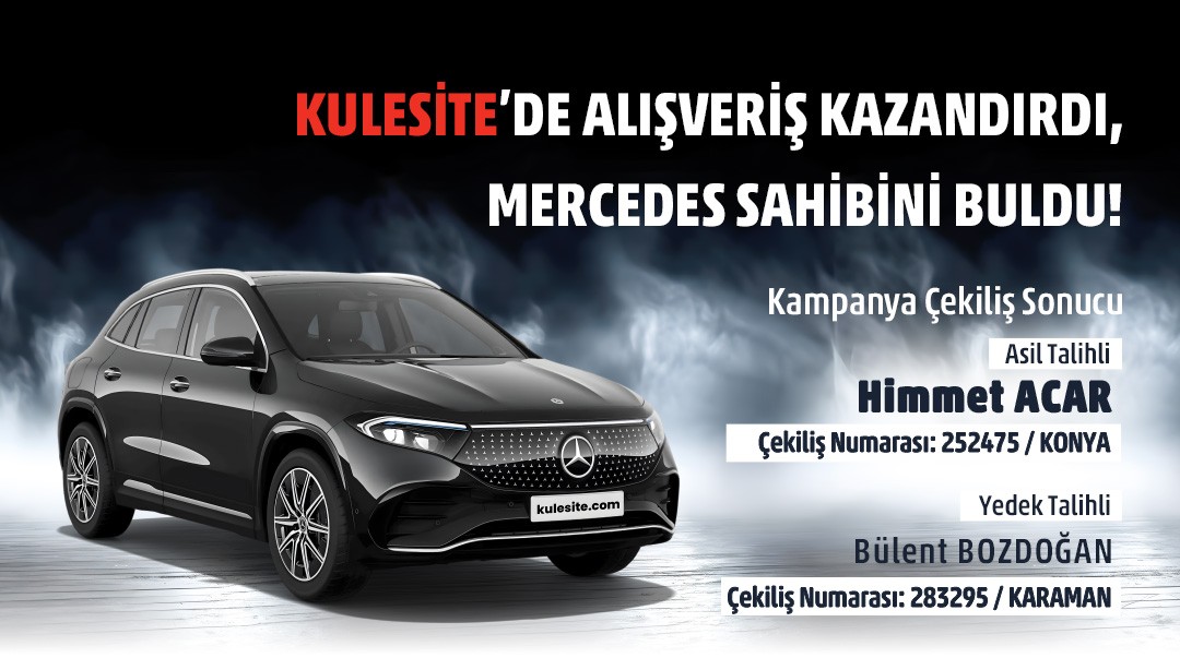 Kulesite Mercedes EQA 250+ Çekiliş Sonucu